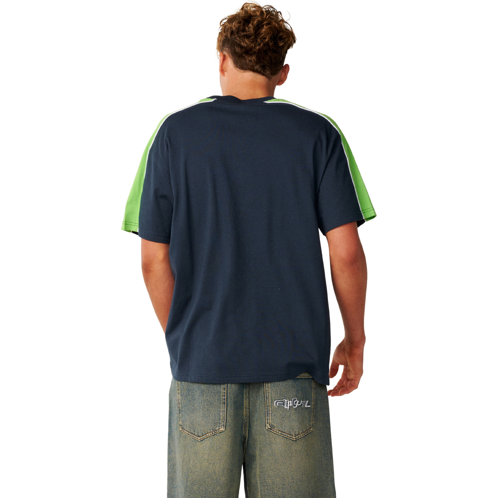 2026 Rip Curl M&auml;nner Archiv Oben Top Panel T-Shirt 129MTE - Dark Navy